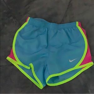 bike neon pink/blue/yellow shorts